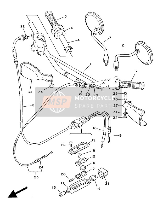 Steering Handle & Cable