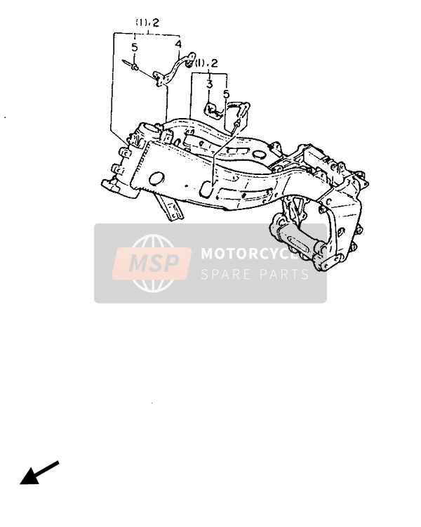 Yamaha FZR1000 1987 Alterner (Châssis) pour un 1987 Yamaha FZR1000