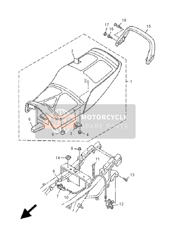 Yamaha XJR1300 2001 Posto A Sedere per un 2001 Yamaha XJR1300