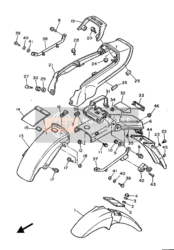 8U9771620000, Strip, Weather 2, Yamaha, 2