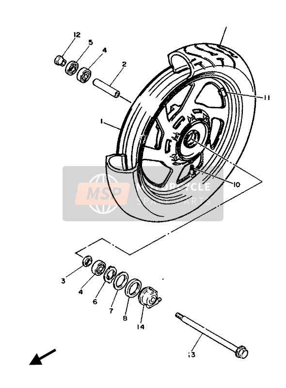 3M5251901000, Getriebeeinheit, Yamaha, 4