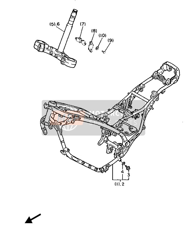 4E7234821100, Body & Key, Steering Lock, Yamaha, 0