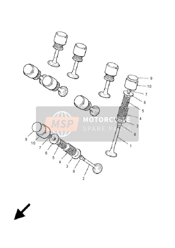 Yamaha XJR1300SP 2001 Valve for a 2001 Yamaha XJR1300SP