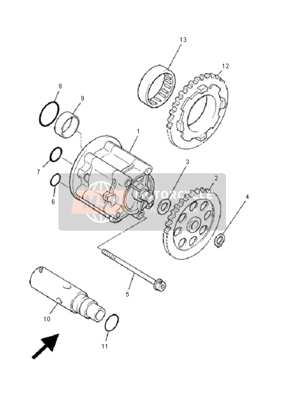 Yamaha XJR1300SP 2001 Oil Pump for a 2001 Yamaha XJR1300SP