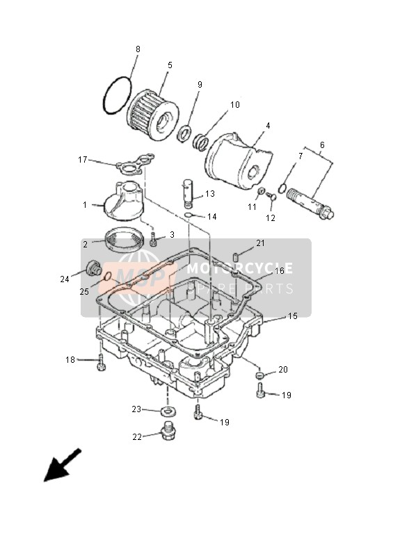 Yamaha XJR1300SP 2001 Pulitore Dell'Olio per un 2001 Yamaha XJR1300SP