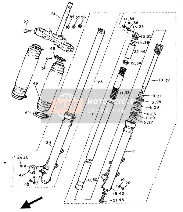 43F231451000, Oliekeerring, Yamaha, 1