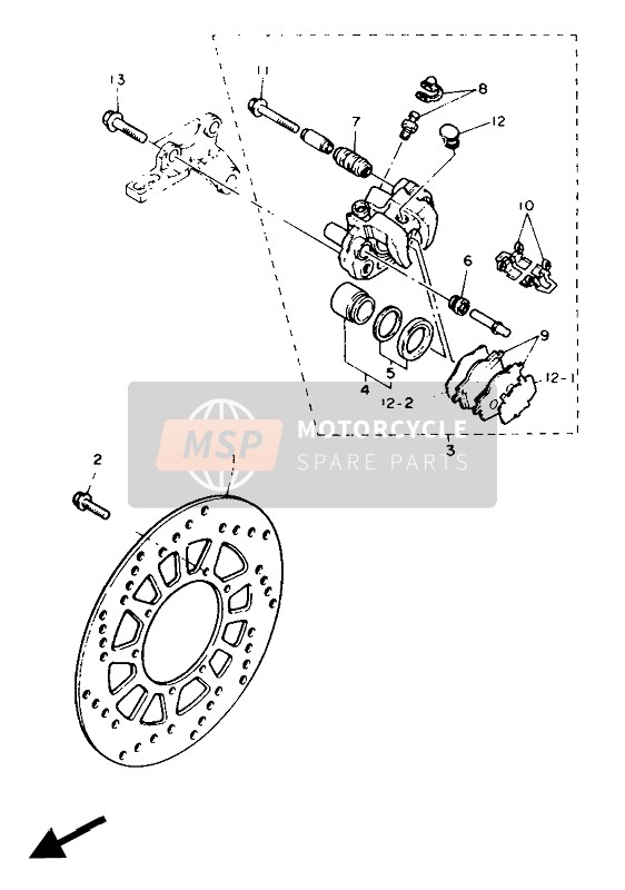 2KF258280000, Beilegscheibe, Sattel, Yamaha, 0