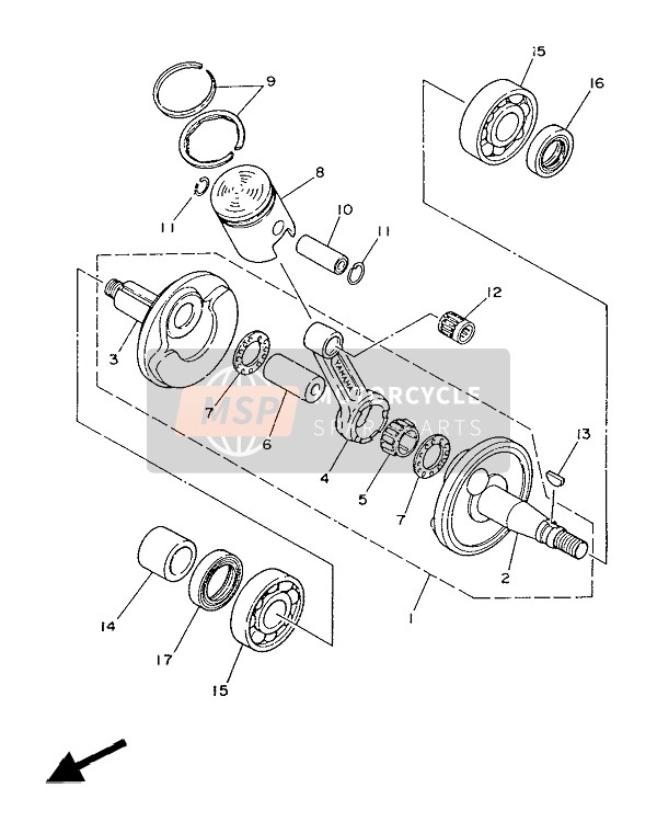 934501302200, Circlip, Yamaha, 2