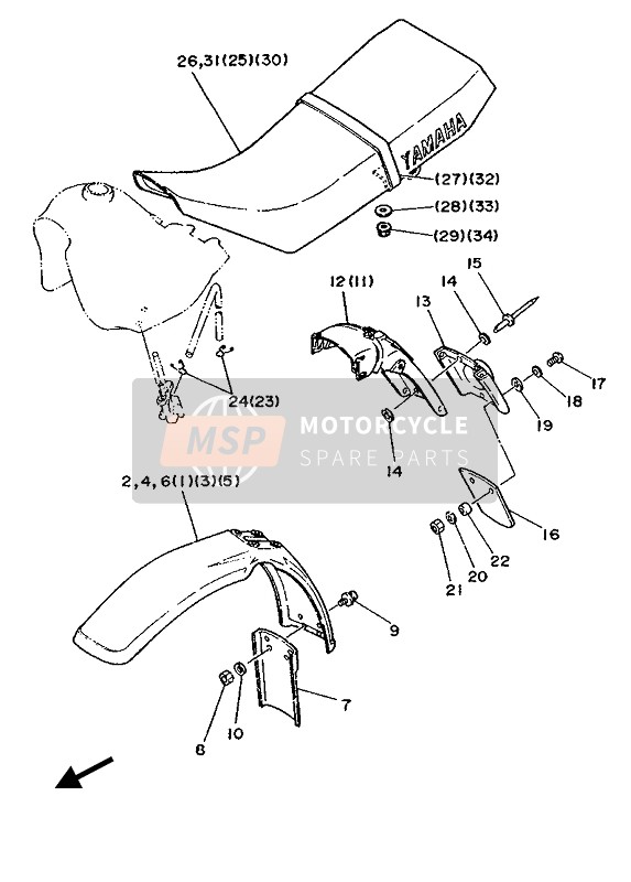 904670902600, Clip, Yamaha, 2