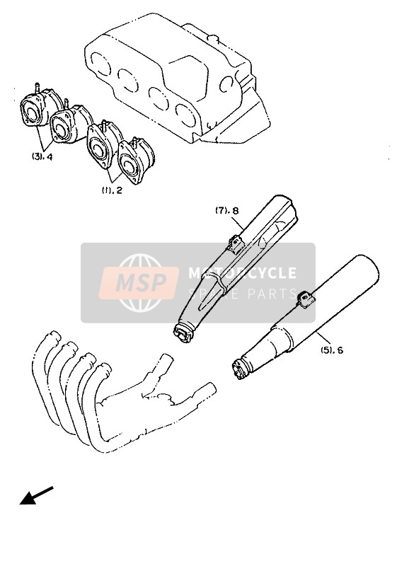 Yamaha FJ1200 1988 ALTERNATIV (MOTOR) für ein 1988 Yamaha FJ1200