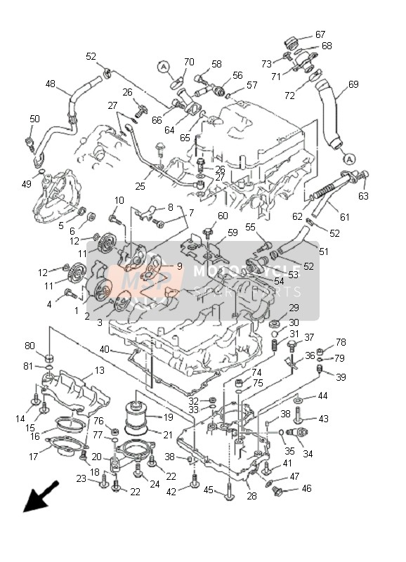 Yamaha TDM850 2000 Oil Pump for a 2000 Yamaha TDM850