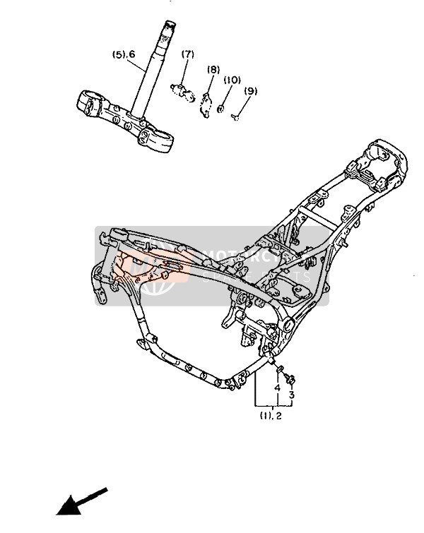 Yamaha FZX750 1988 Alterner (Châssis) (Pour NO) pour un 1988 Yamaha FZX750