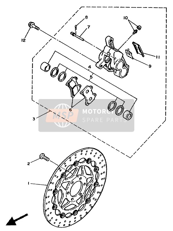 1NLW00570000, • . Piston Assy, Caliper, Yamaha, 0