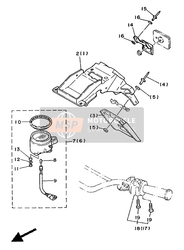 90201033H300, Rondelle,  Plate, Yamaha, 3