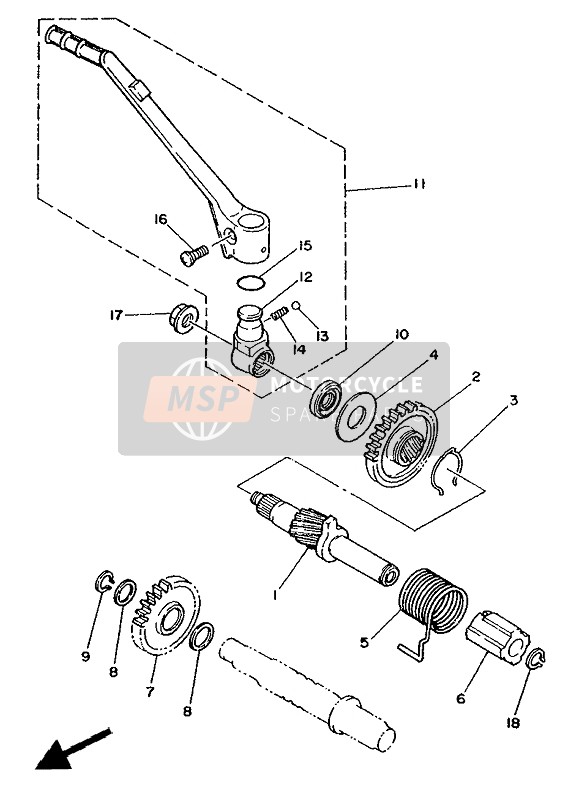 934101703700, Sprengring, Yamaha, 2