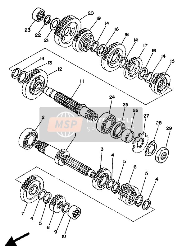 933116203500, Bearing, Yamaha, 2