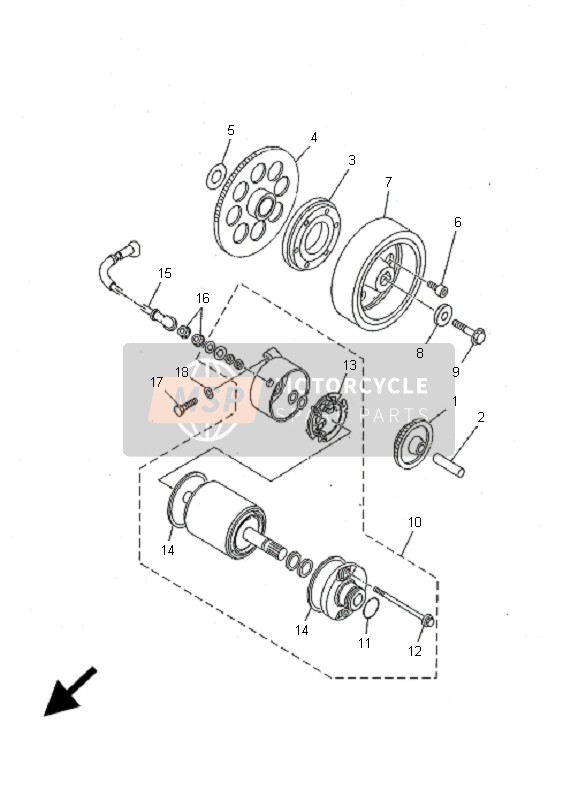 1HX818150000, Anlasser Kabel, Yamaha, 0