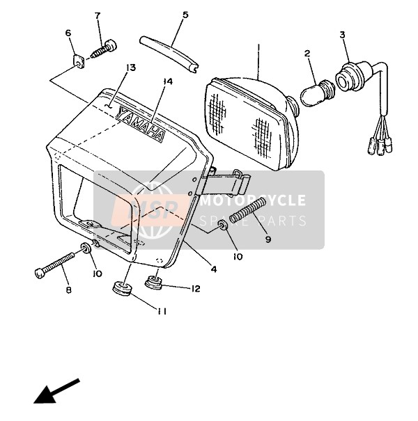 206841146000, Bulb (6V-25/25W) (6V-25/25W), Yamaha, 0