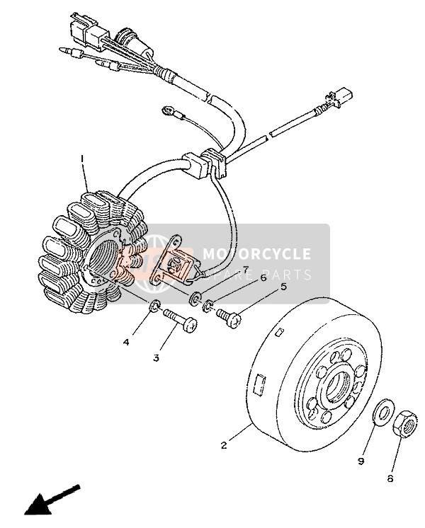 Yamaha TZR250 1988 GENERATOR für ein 1988 Yamaha TZR250