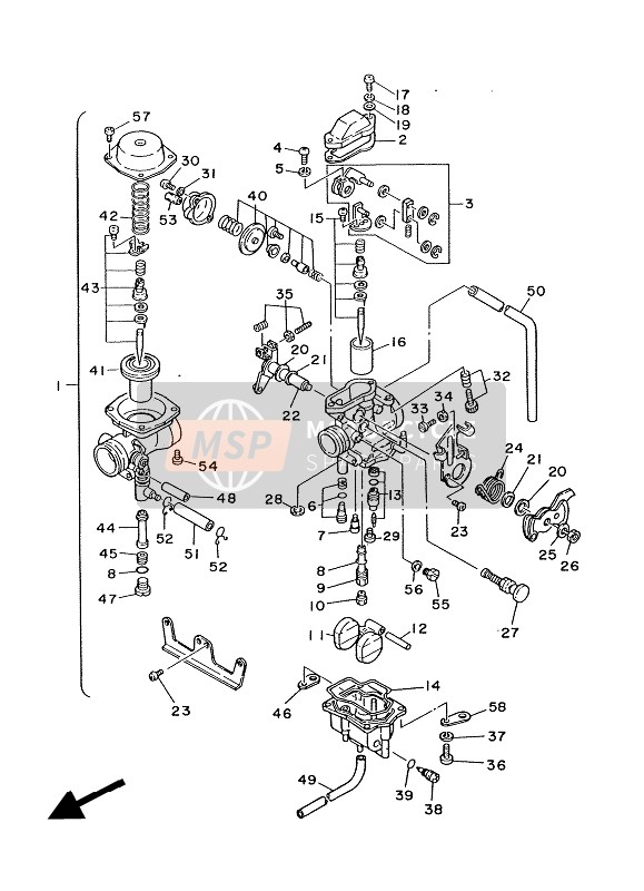 Yamaha XT350 1988 Carburettor for a 1988 Yamaha XT350