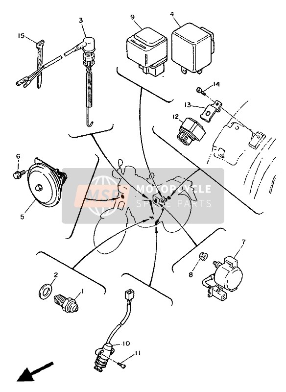 987070501600, . Screw, Flat Head, Yamaha, 3