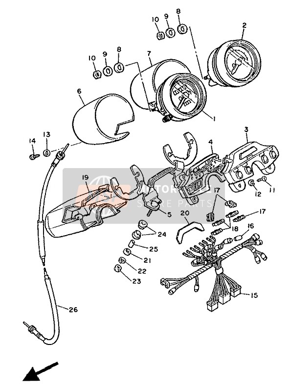 1RM835090000, Steckerkabel, Yamaha, 1