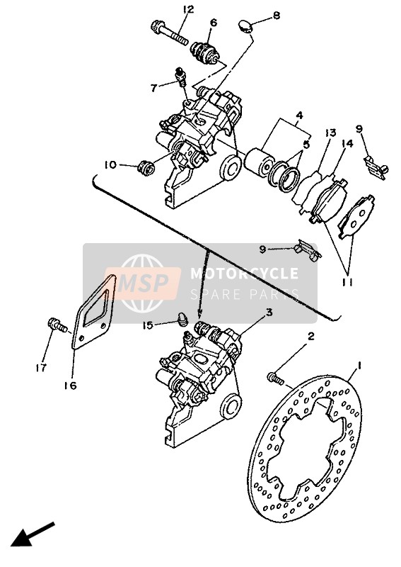 BREMSSATTEL HINTEN