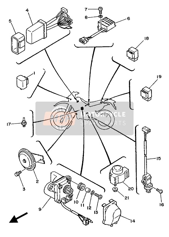 9581M0601200, Bolt, Flange, Yamaha, 5