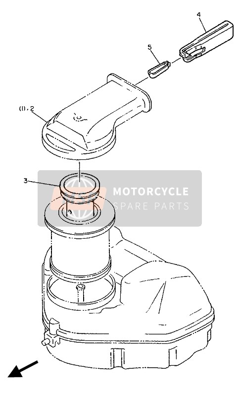 Yamaha FZ750 GENESIS 1989 Alternate (Intake) for a 1989 Yamaha FZ750 GENESIS