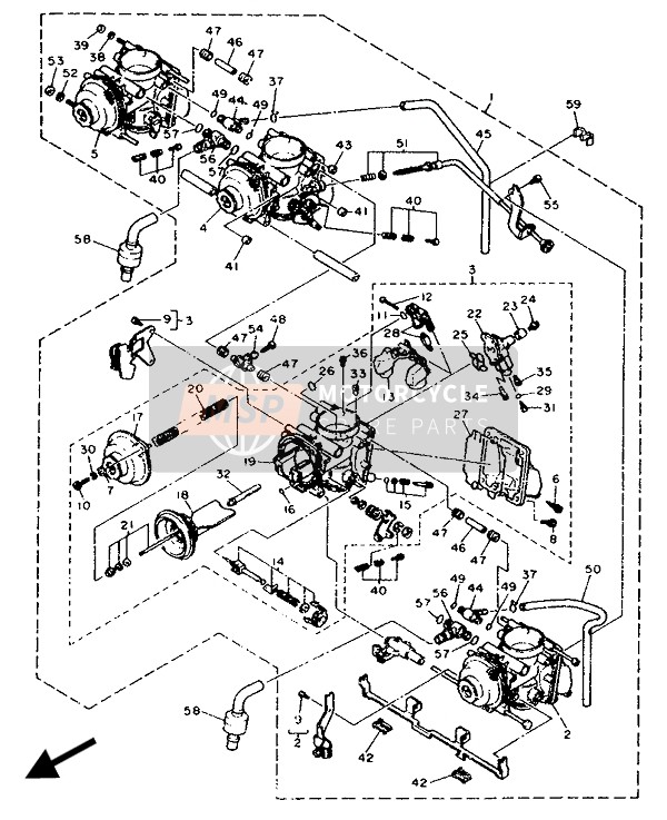 913170501600, Boulon M6X25 Zinguee, Yamaha, 2