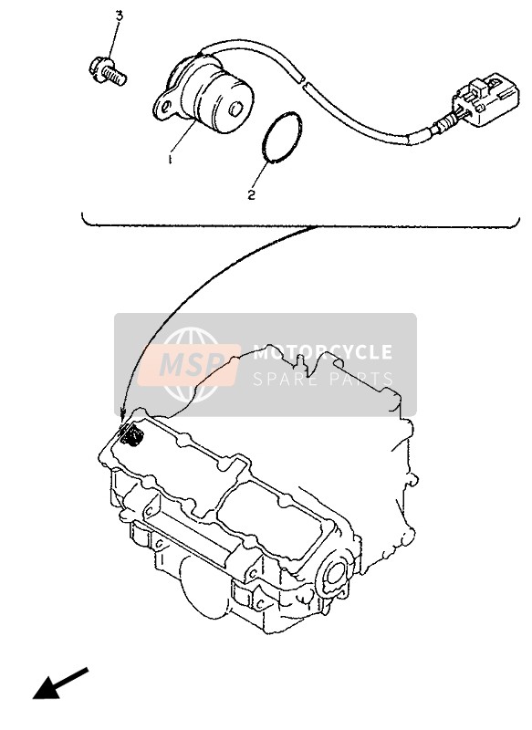 Yamaha FZ750R 1989 ANTENNENSPULE & DREHZAHLREGLER für ein 1989 Yamaha FZ750R