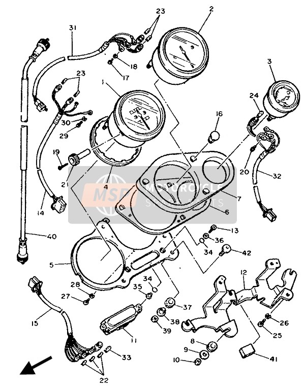 55K835500200, Cable De Competeur, Yamaha, 1