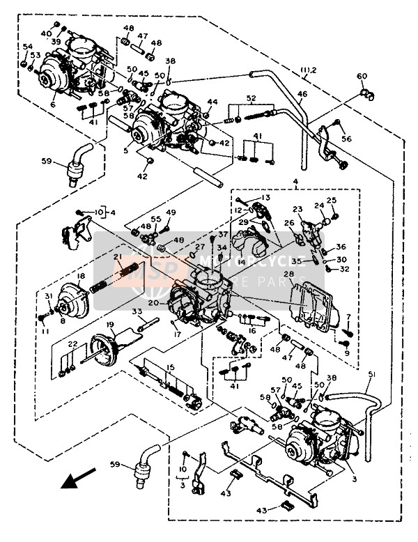 Yamaha FZR750RW 1989 Alterner (Carburateur) (1) pour un 1989 Yamaha FZR750RW