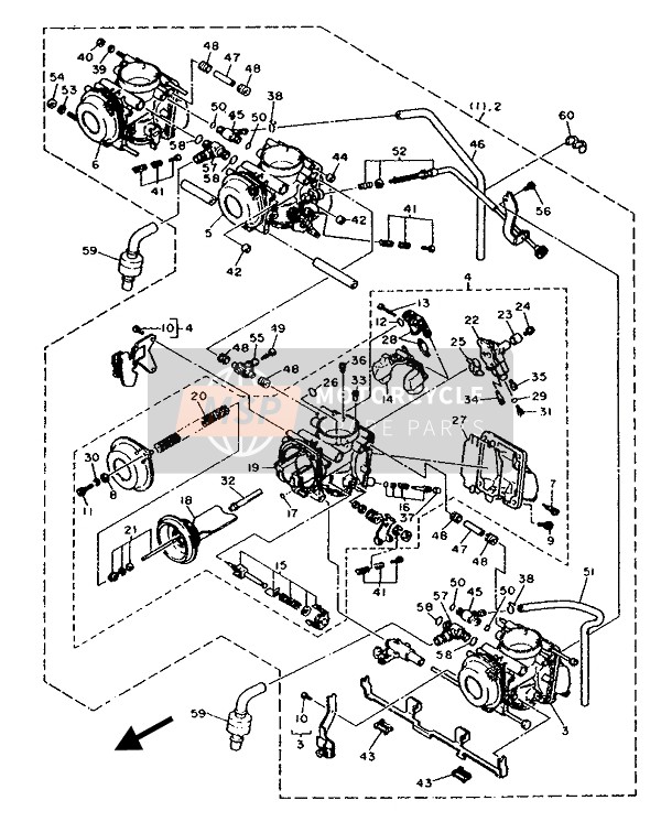 Yamaha FZR750RW 1989 Alterner (Carburateur) (2) pour un 1989 Yamaha FZR750RW