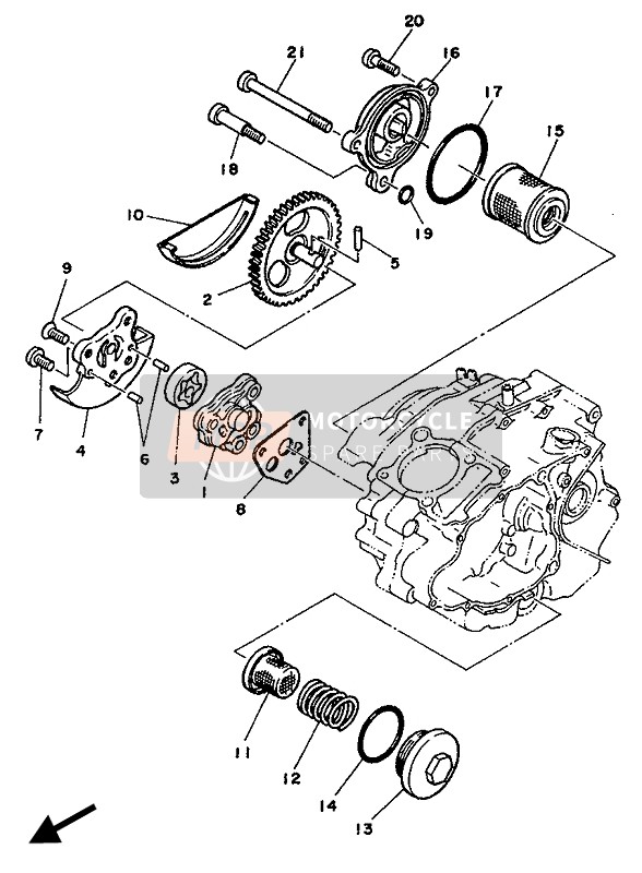 5H0134400900, Element Assy, Oil Cleaner, Yamaha, 2