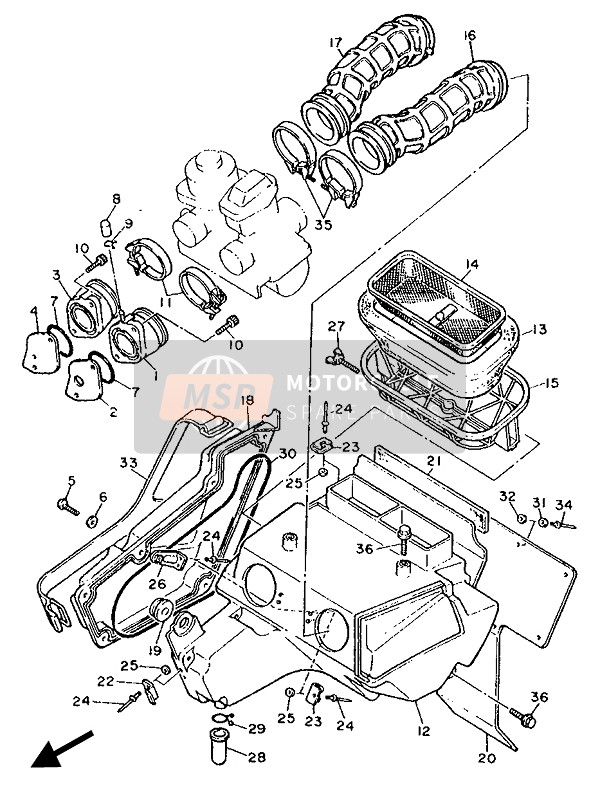 43F135960100, Joint, Carburateur 2, Yamaha, 1