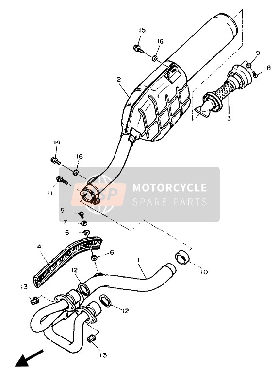 3YF147550000, Joint,  Silencieux, Yamaha, 2