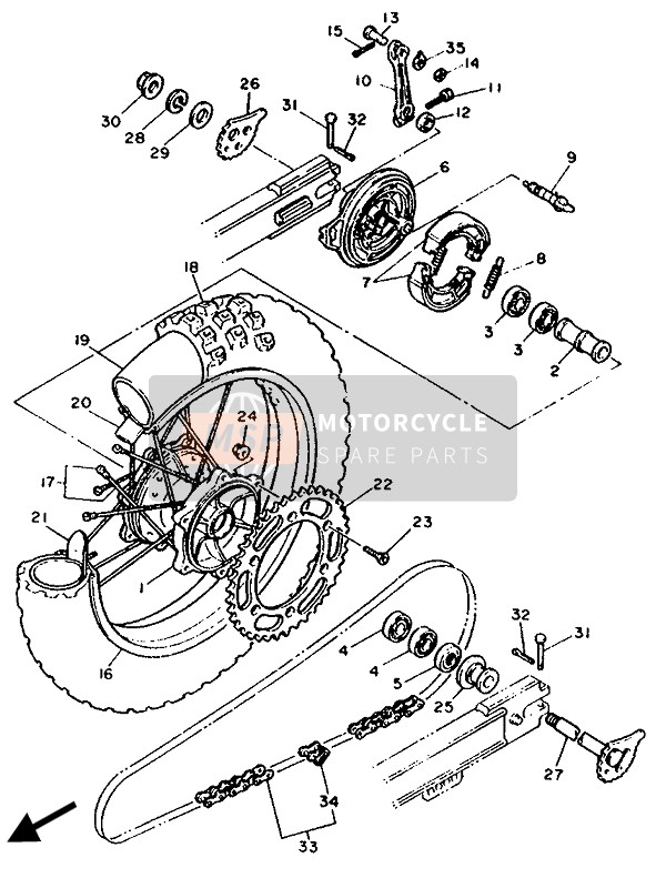 148253590000, Guarnizione, Yamaha, 1