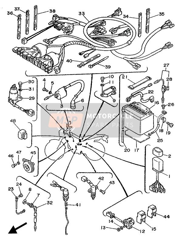 2JX821030000, Borne, Yamaha, 2