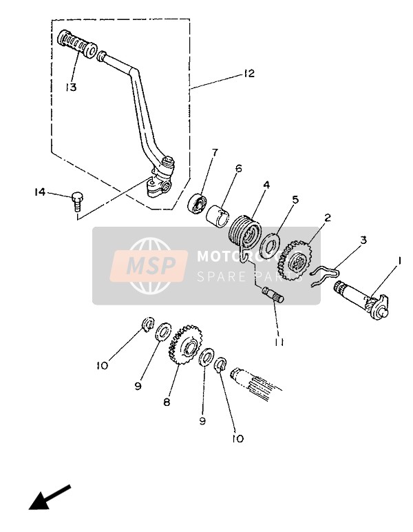 Yamaha TZR250 1989 ANLASSER für ein 1989 Yamaha TZR250