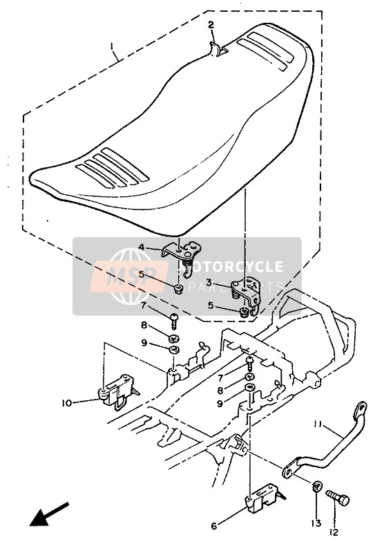 Yamaha XJ600 1989 Posto A Sedere per un 1989 Yamaha XJ600