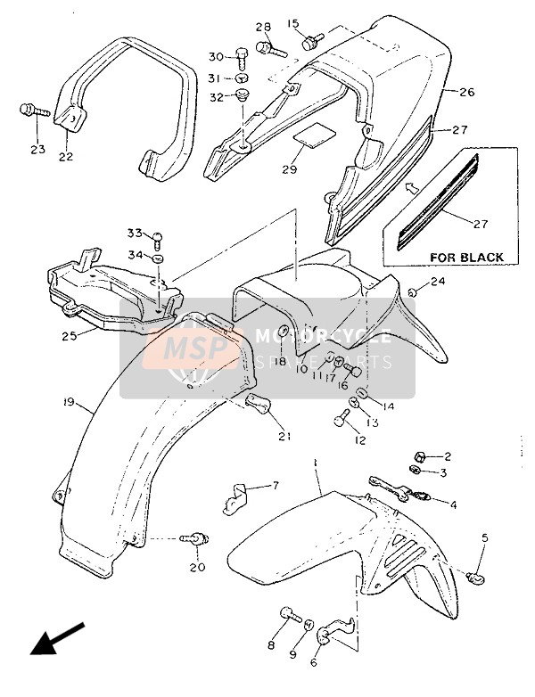 Yamaha XJ900F 1989 Fender for a 1989 Yamaha XJ900F