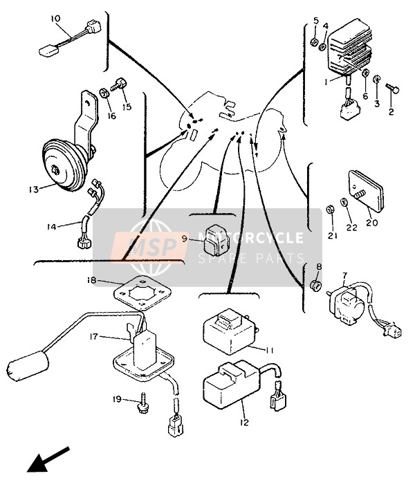 4H781980M000, Diode Assy, Yamaha, 1