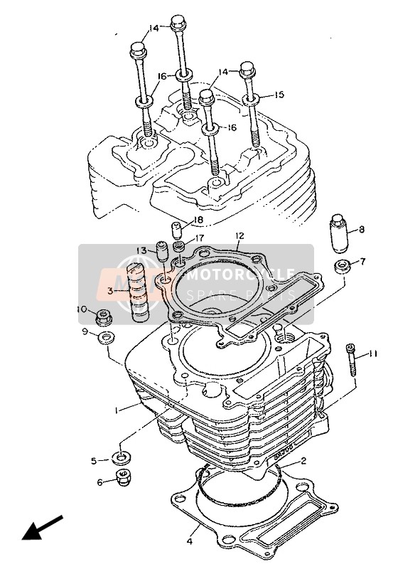 90201085L300, Washer, Plate, Yamaha, 2