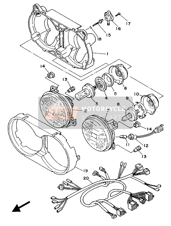 977074061600, Screw, Tapping, Yamaha, 4