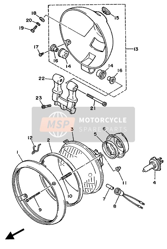 913170805500, Boulon, Yamaha, 3