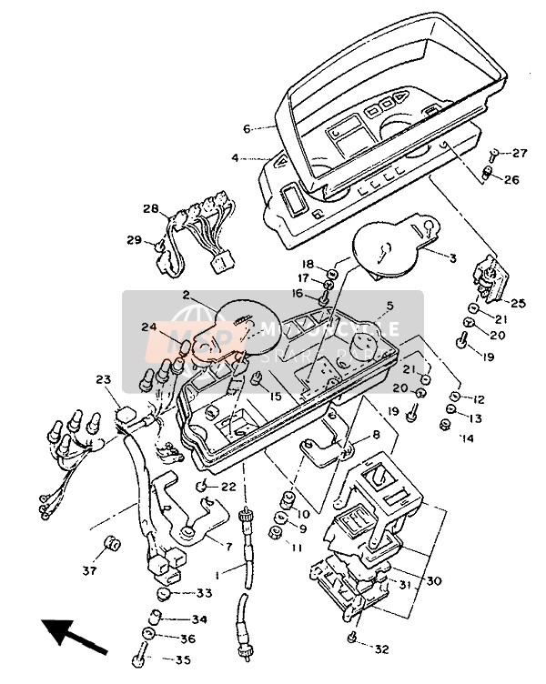 929070360000, Scheibe, Yamaha, 1