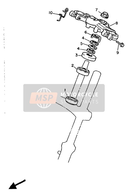 Yamaha FJ1200 1990 Steering for a 1990 Yamaha FJ1200