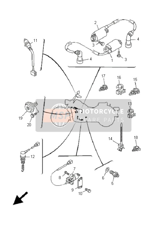 904640826300, Fascetta(Plastica), Yamaha, 2