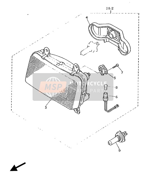 Yamaha FZ750 GENESIS 1990 Alterner (Phare) pour un 1990 Yamaha FZ750 GENESIS